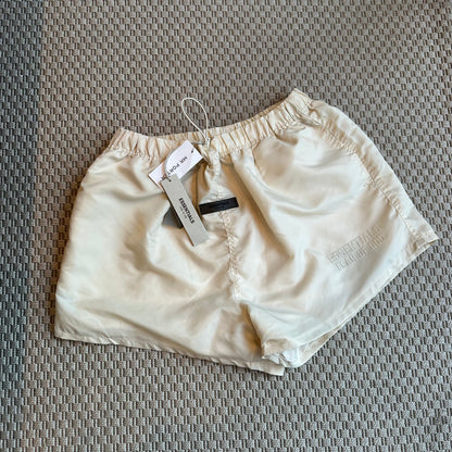 Essentials Cream Nylon Shorts – New In Tags Large