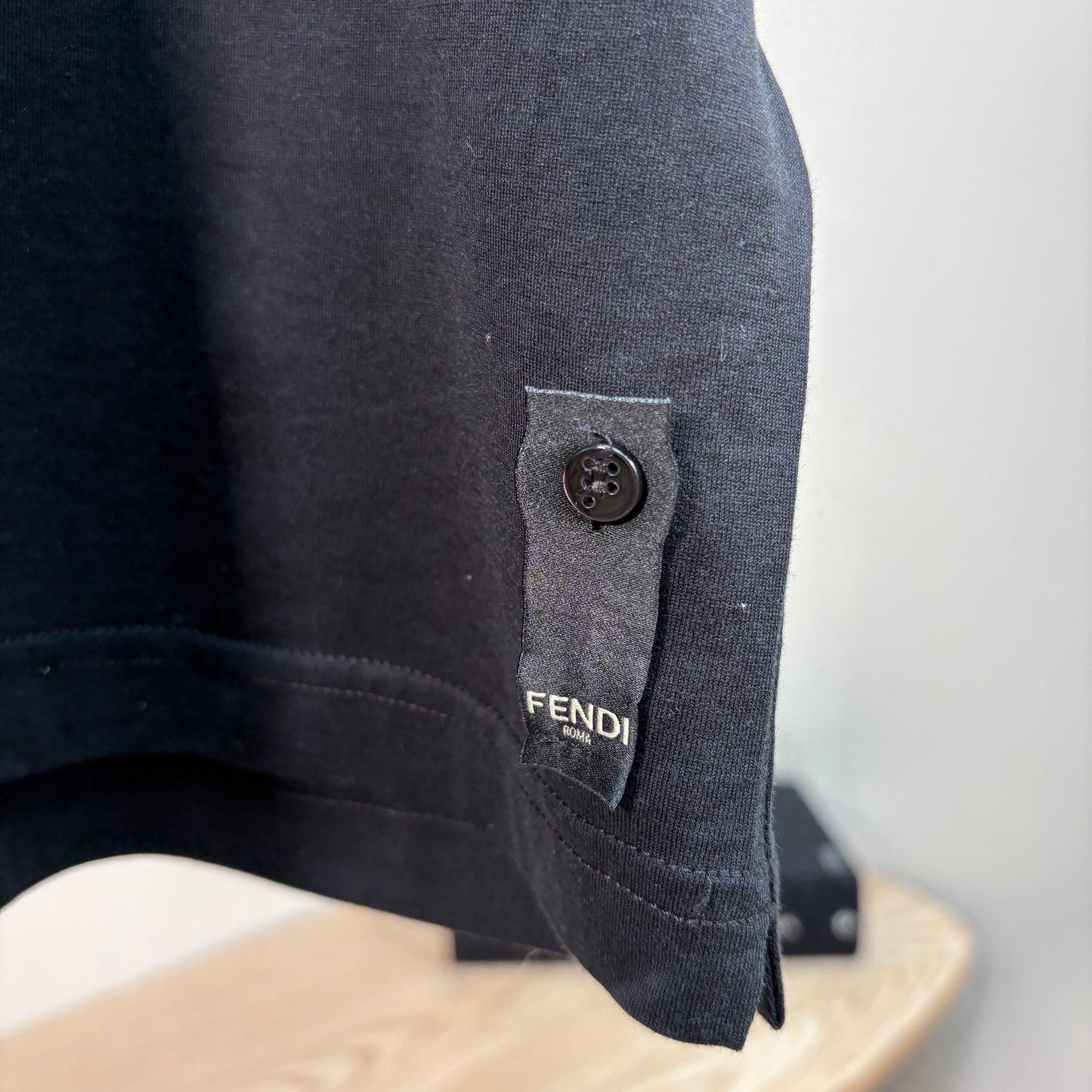 Fendi Black FF Bug Eye T-Shirt – UK Small