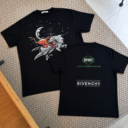 Givenchy Men's black studio home podium logo T-shirt - XL