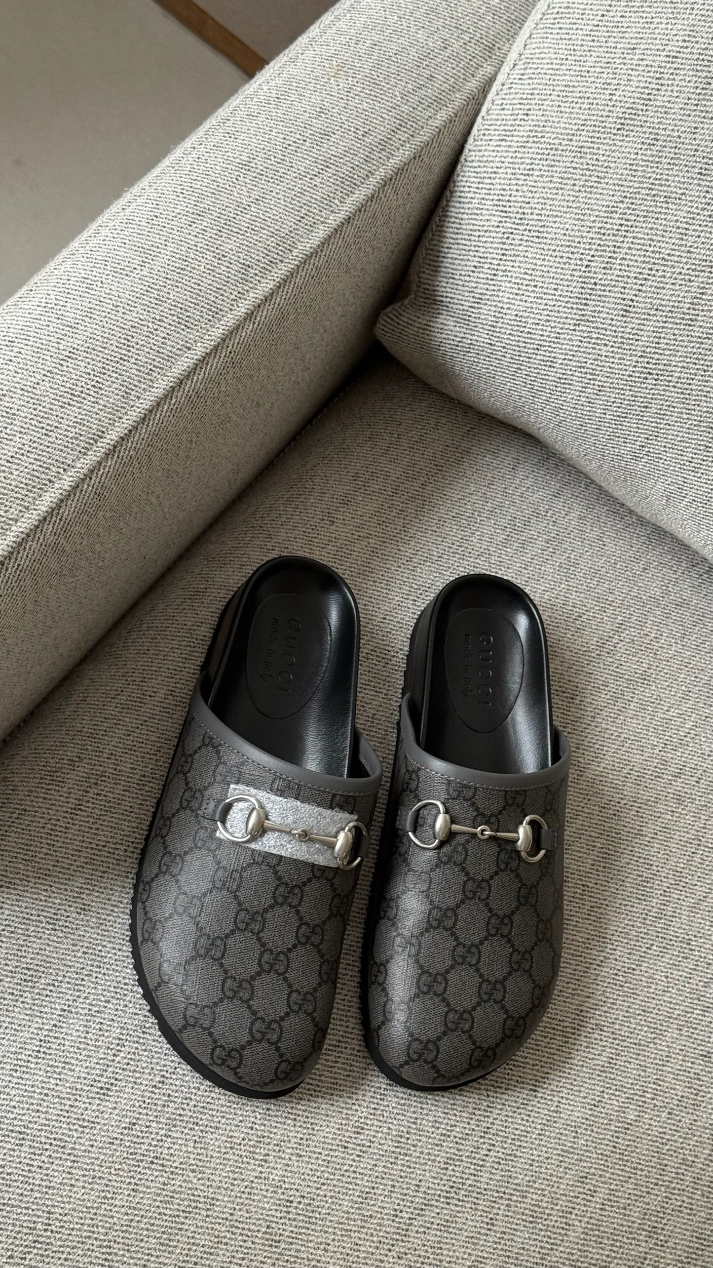 Gucci GG horsebite slider mule - Brand New UK 6.5