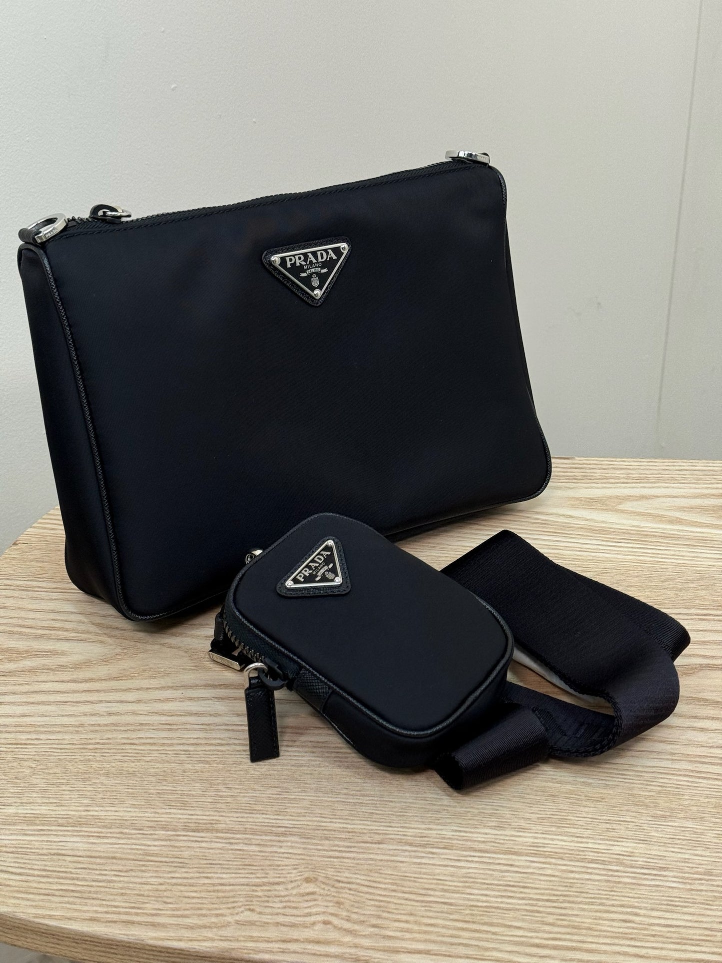 Prada Black Re Nylon Crossbody Bag- Brand New