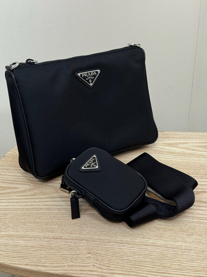 Prada Black Re Nylon Crossbody Bag- Brand New