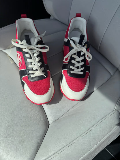 Louis Vuitton Run Away Pink White & Black Trainers - UK 3.5
