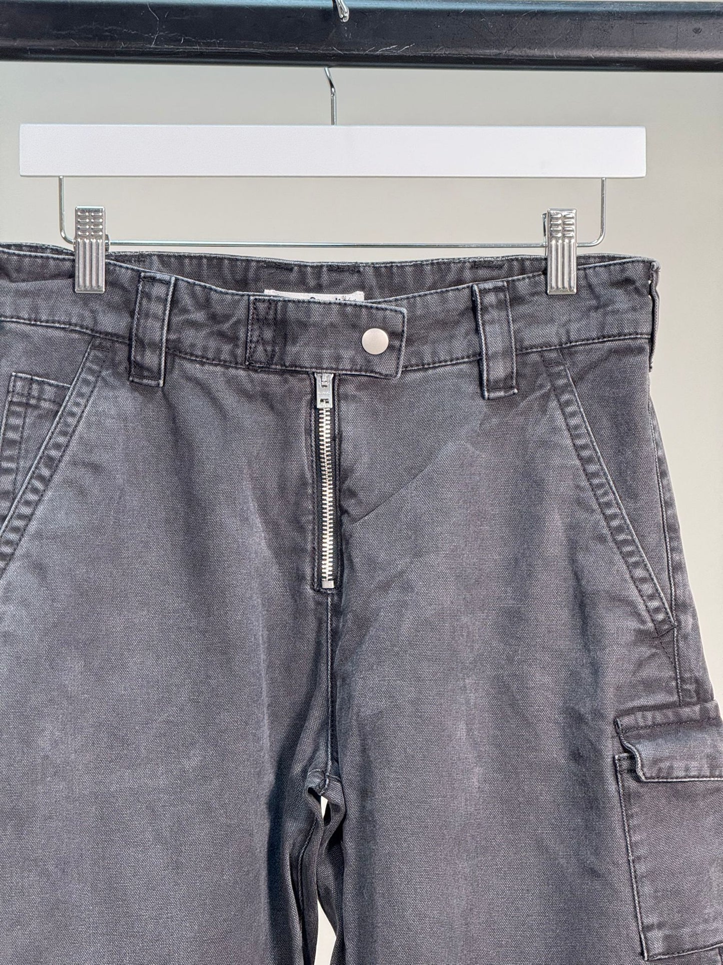 Acne Studios Black Denim Flared Combat Style Jeans - 36 (8-10)