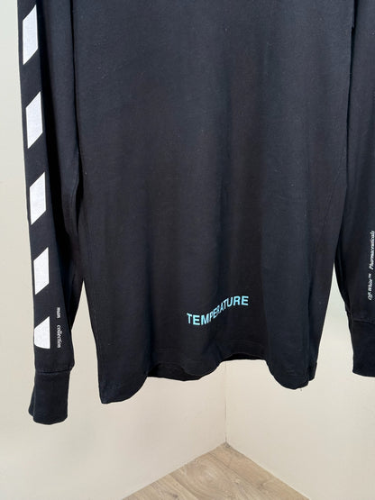 Off-White Black Long Sleeve Temp t-shirt - Small