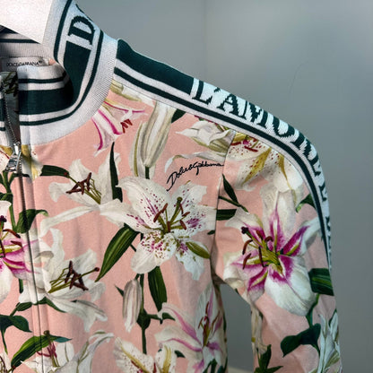 Kids Dolce & Gabbana Peach Green Floral Zip-Up Jacket – Age 11-12