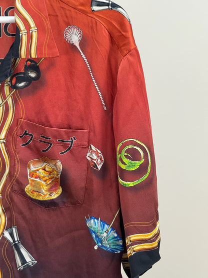 Casablanca Casa Club Sunset Silk Shirt - XL