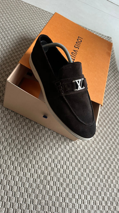 Louis Vuitton Brown Estate Loafers – 8.5