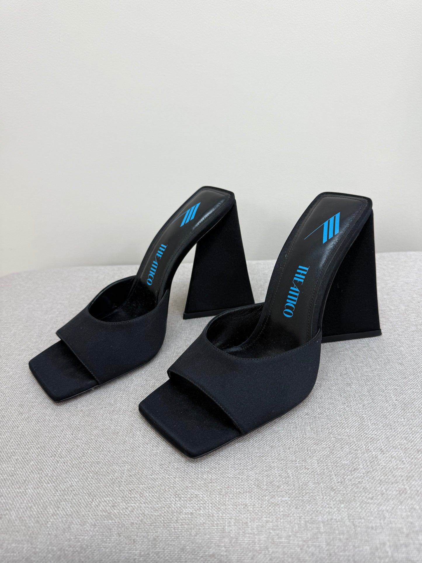 THE ATTICO Cheope black suede mules - UK 4.5