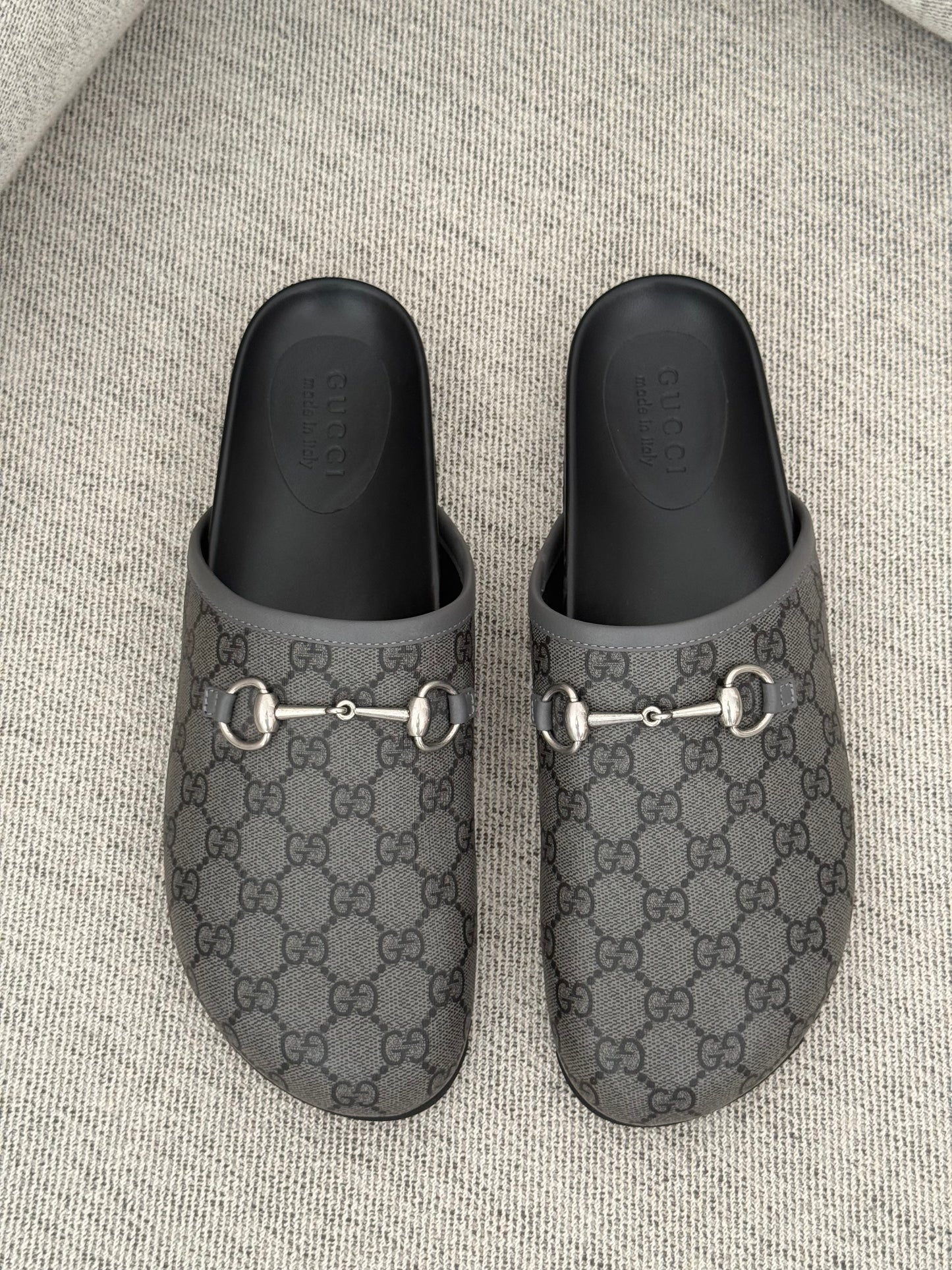 Gucci GG Horsebite Slider Mules- UK 10 Brand New