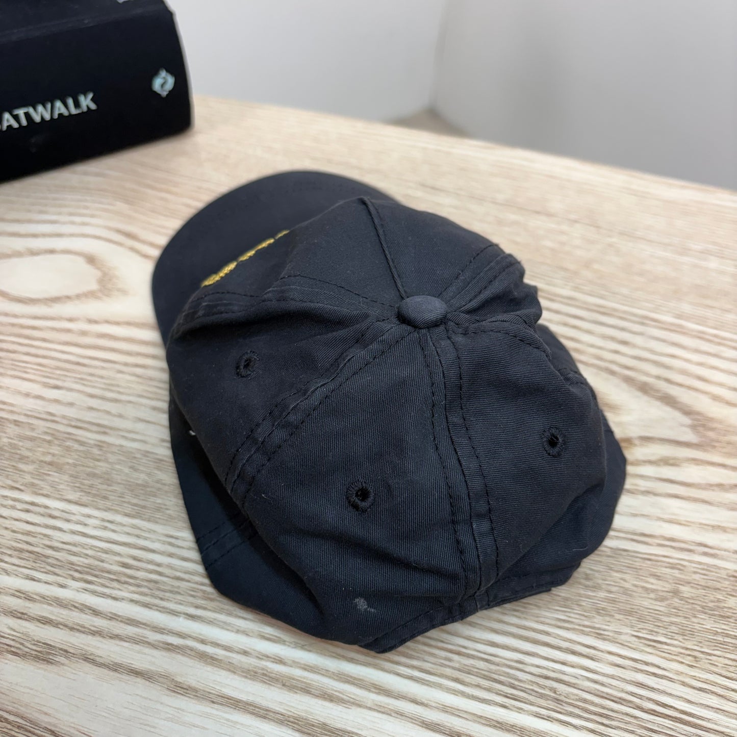 Kids Moschino Black & Gold Logo Cap – Size 50