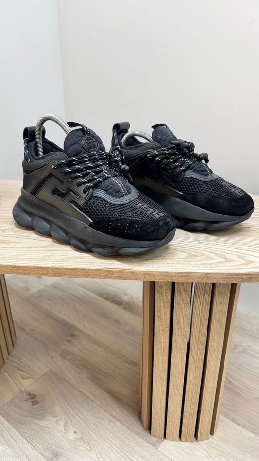 Versace Black Chain Reaction Trainers Eu 39/UK 6
