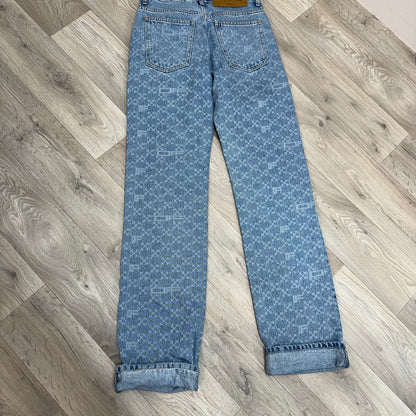 Off-White Denim Monogram Straight Jeans – W27