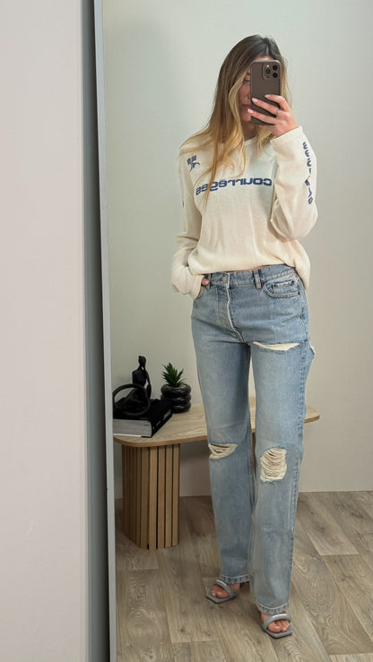 Balenciaga Unisex Blue Distressed Jeans - Brand New In Tags 27