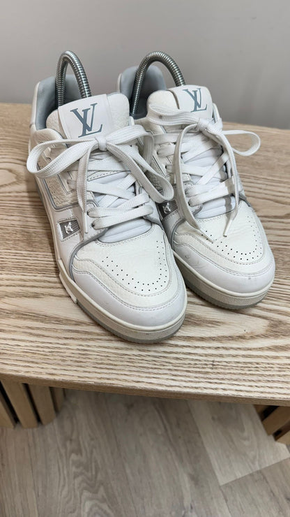 Louis Vuitton White Monochrome Trainers – EU 38 / UK 5