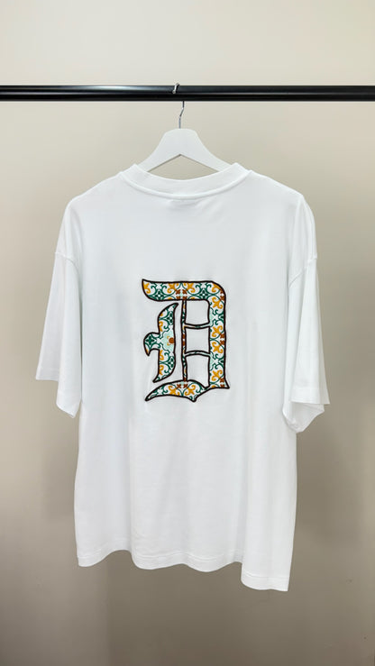 Drôle De Monsieur White Logo T-Shirt - Small