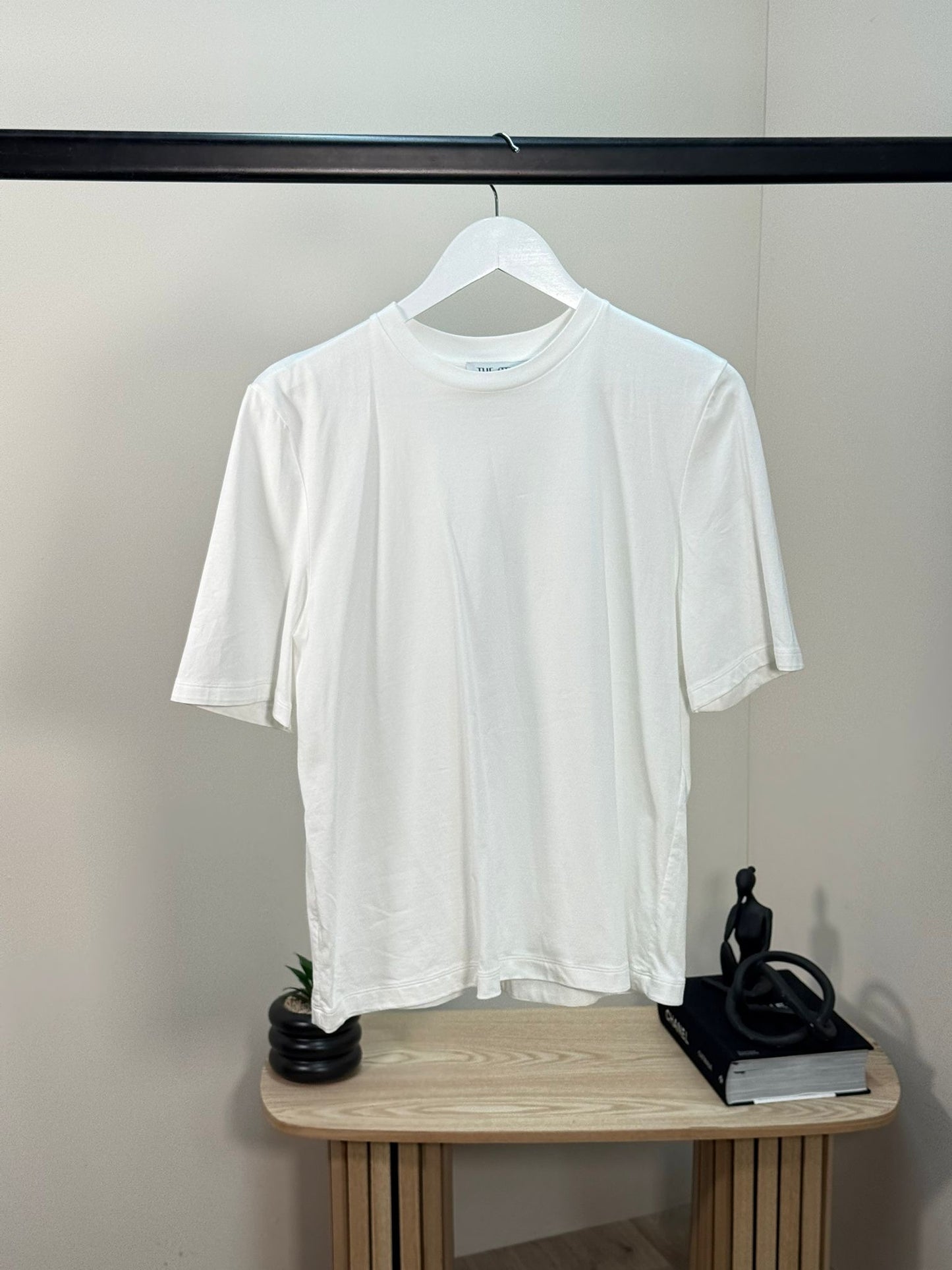 The Attico White Join Us Upstairs Plain T-shirt - IT 38/S-M