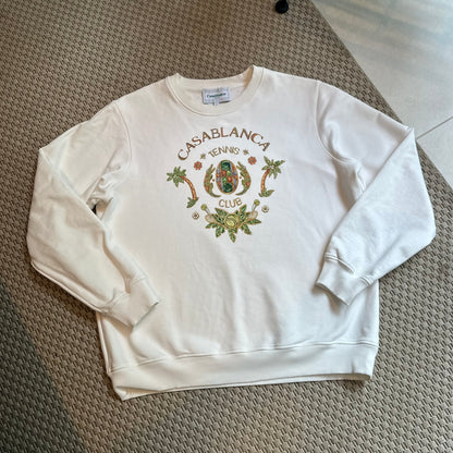 Casa Blanca Tennis Club WhiteJoyaux D'Afrique Embellished Tracksuit Set - L/XL
