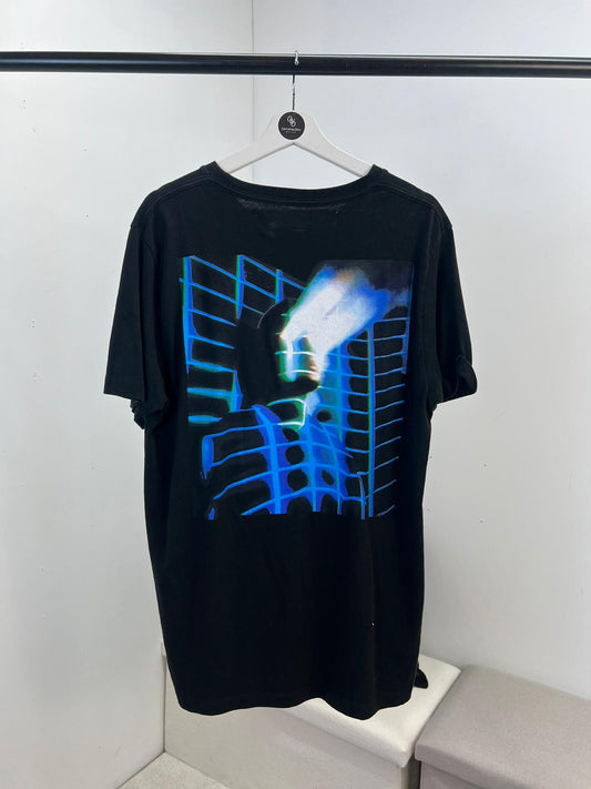 OFF-WHITE Black & Blue Cyber T-shirt - Large
