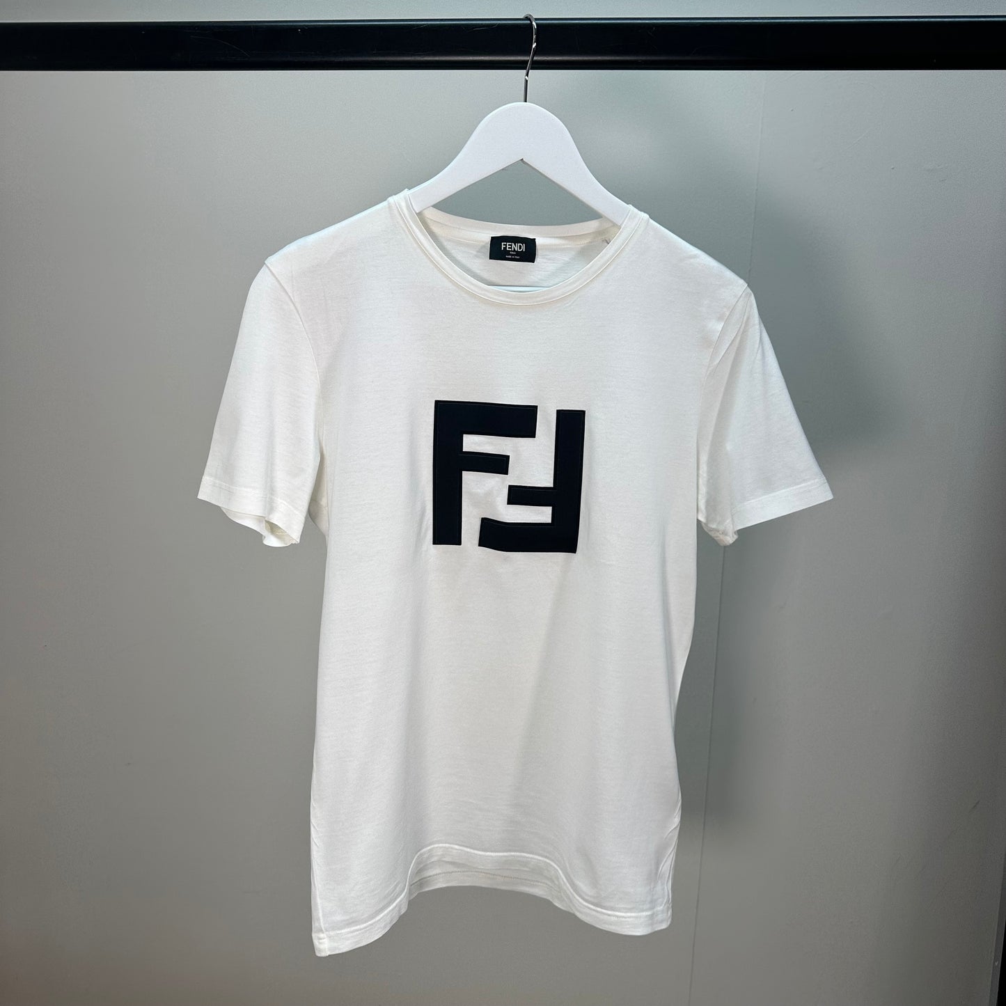Fendi White Black FF T-Shirt – Small