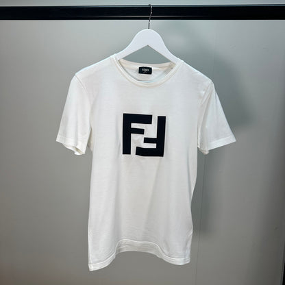 Fendi White Black FF T-Shirt – Small