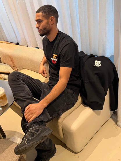 Burberry Black TB Logo T-Shirt – Medium