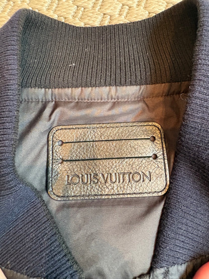 Louis Vuitton Navy Monogram Reversible Bomber Jacket – 54/XL