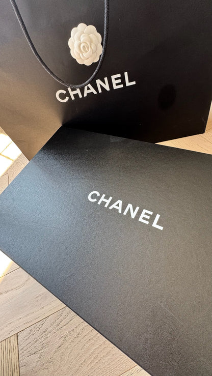 Chanel Black shearling flat mules with pouch - UK 8, EU 42