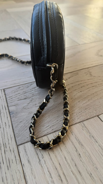 Chanel Black Oval Vintage Chanel Mini