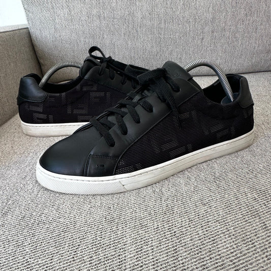 Fendi Black FF Insert Trainers – UK 8