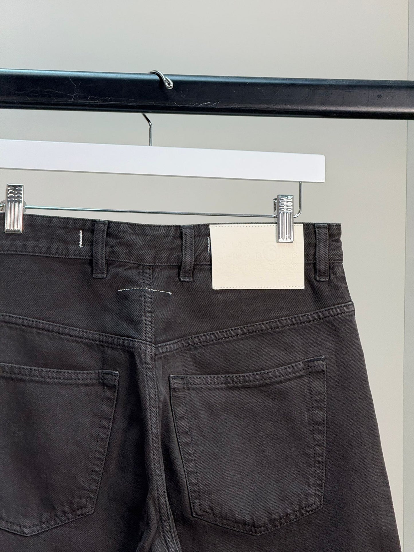 Maison Margiela Black Denim Wide Leg Jeans - 26