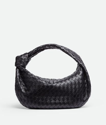 Bottega Veneta Black Lambskin Leather Jodie Suede Hobo Bag – New No Tags