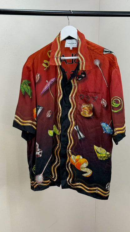 Casablanca Casa Club Sunset Silk Shirt - XL