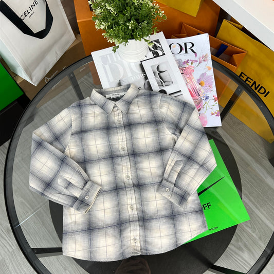Kids Bonpoint Blue Check Shirt (Age 4)