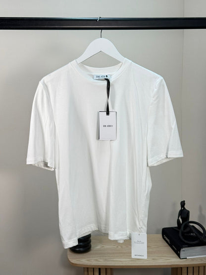 The Attico White Join Us Upstairs Plain T-shirt - Brand New IT 38/S-M