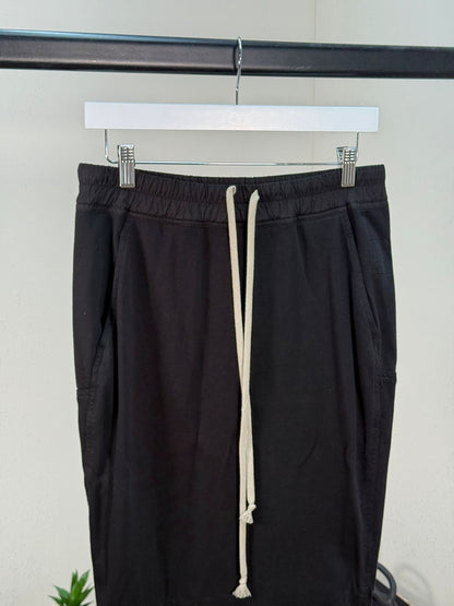 Rick Owens Black & White Drawstring Maxi Skirt - Medium