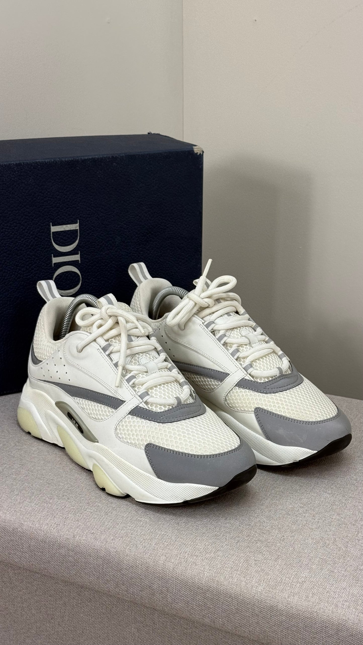 DIOR White B22 Trainers- UK 10