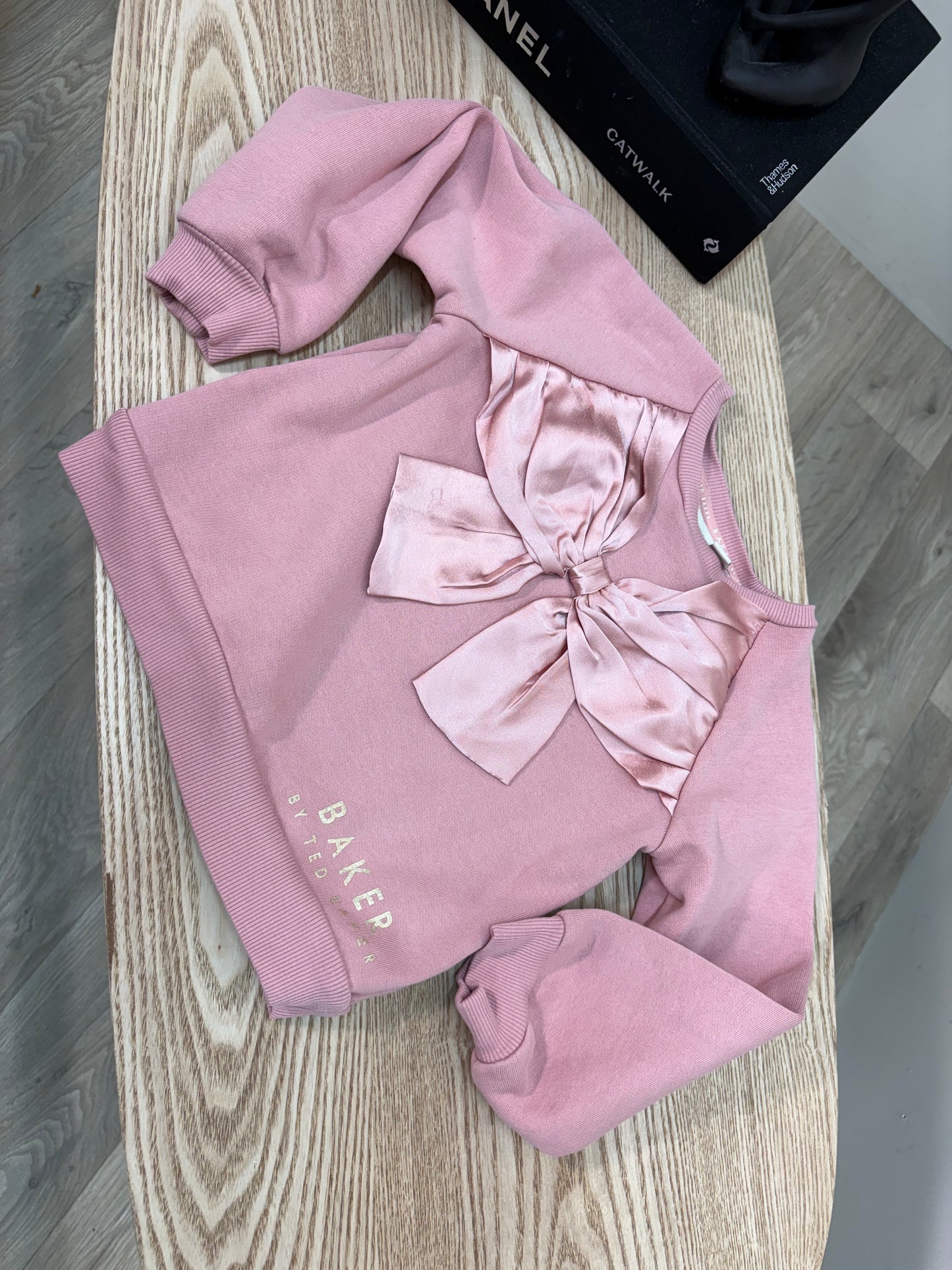 Kids Ted Baker Pink Bow Jumper – Age 3-4