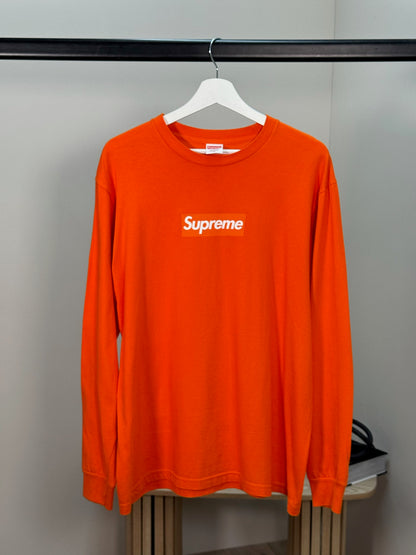 Supreme Orange Box Logo Long-sleeve T-shirt - Medium