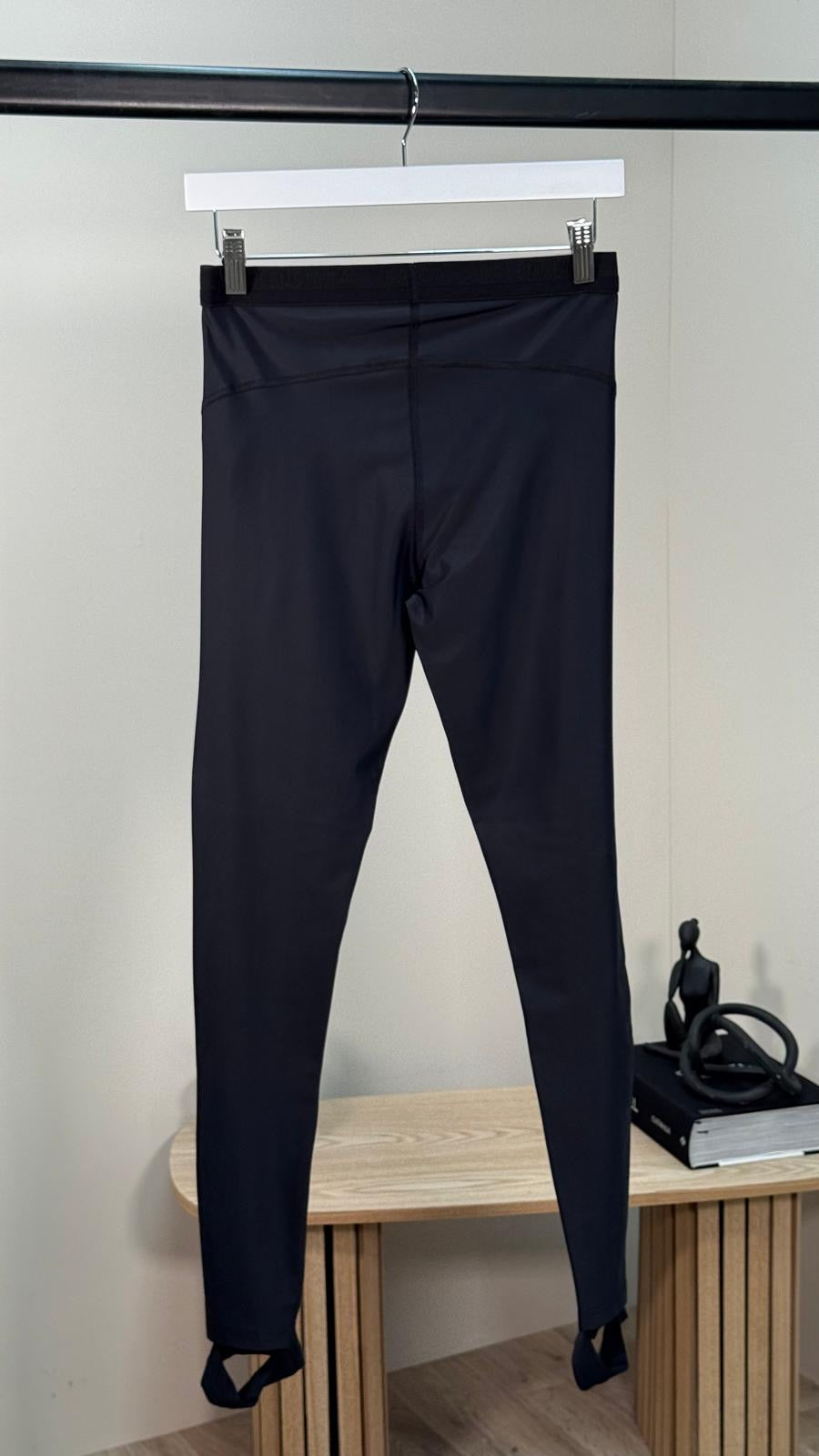 Balenciaga Black Logo Waist Leggings - Medium