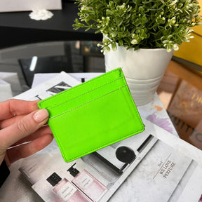 Saint Laurent Neon Green Card Holder