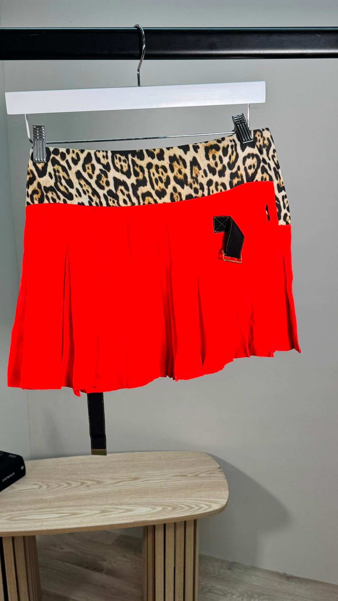 Roberto Cavalli Red Printed Skirt – IT 40