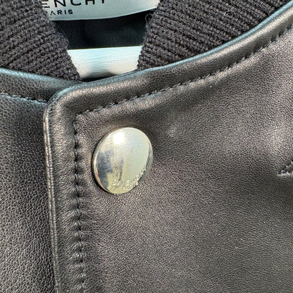 Givenchy Black Leather Jacket – UK46