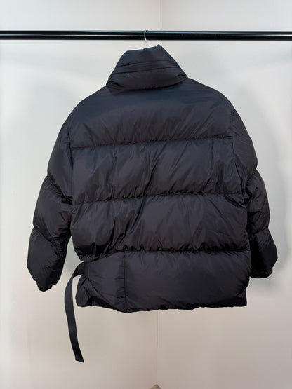 Prada Black Re-Nylon Belt Bag Padded Coat - 40/M