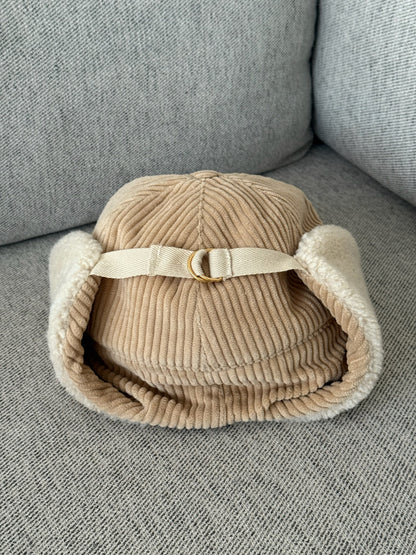 Celine Triomphe Shapka in shearling Hat