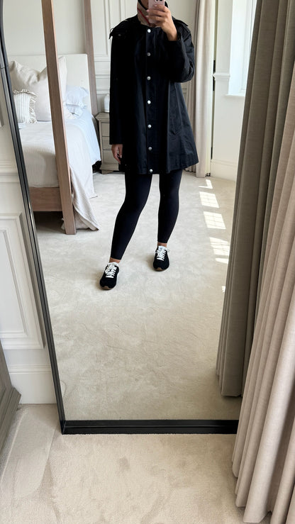 Burberry Black Hooded Rain Jacket – UK 10 / IT 40