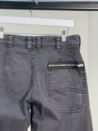 Acne Studios Black Denim Flared Combat Style Jeans - 36 (8-10)