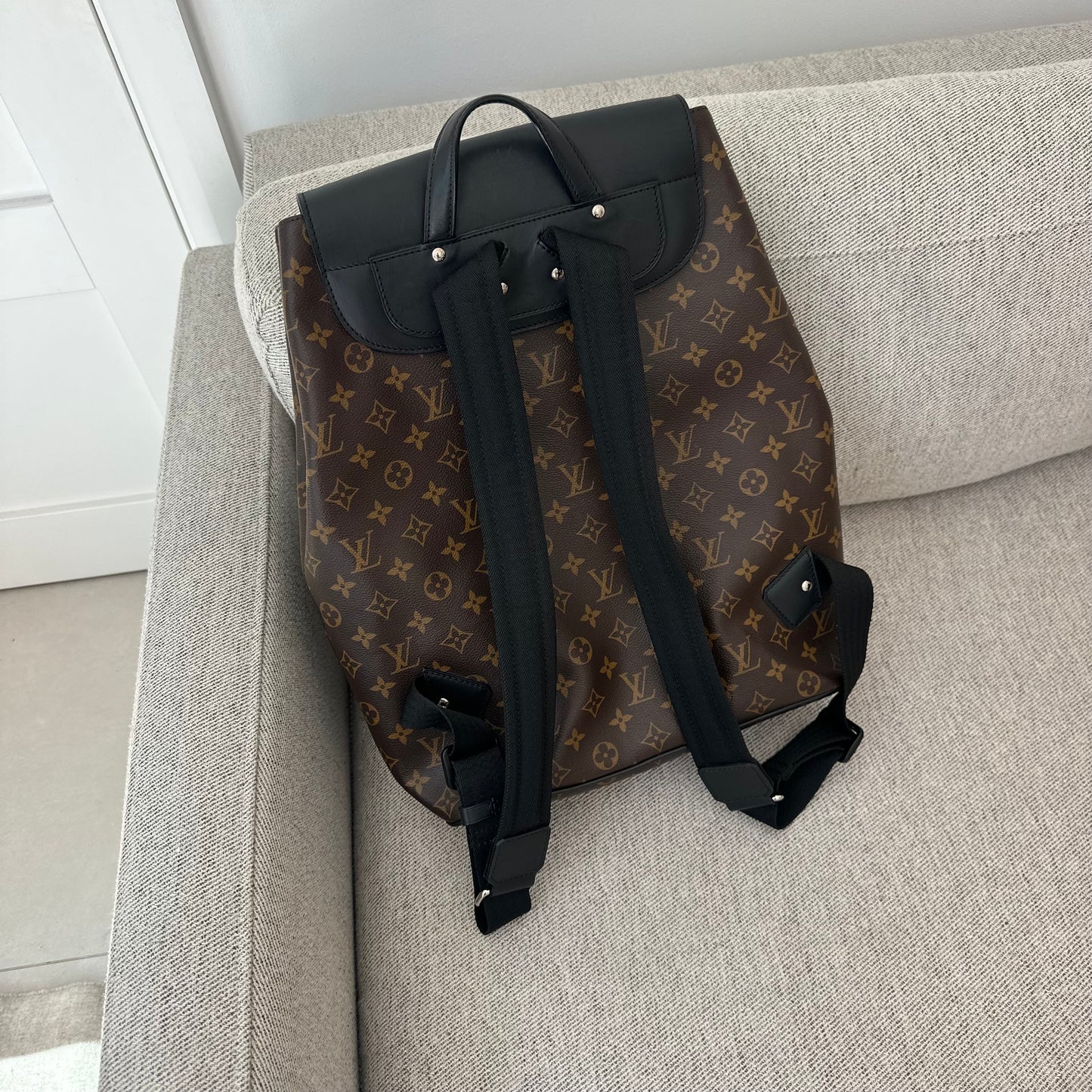 Louis Vuitton Palk Brown Monogram Backpack