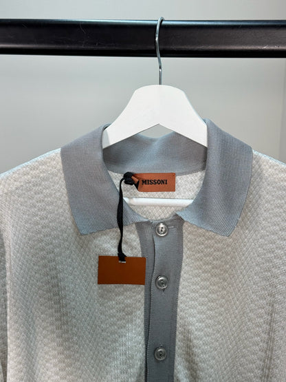 Missoni Long Sleeve Polo Top - Large
