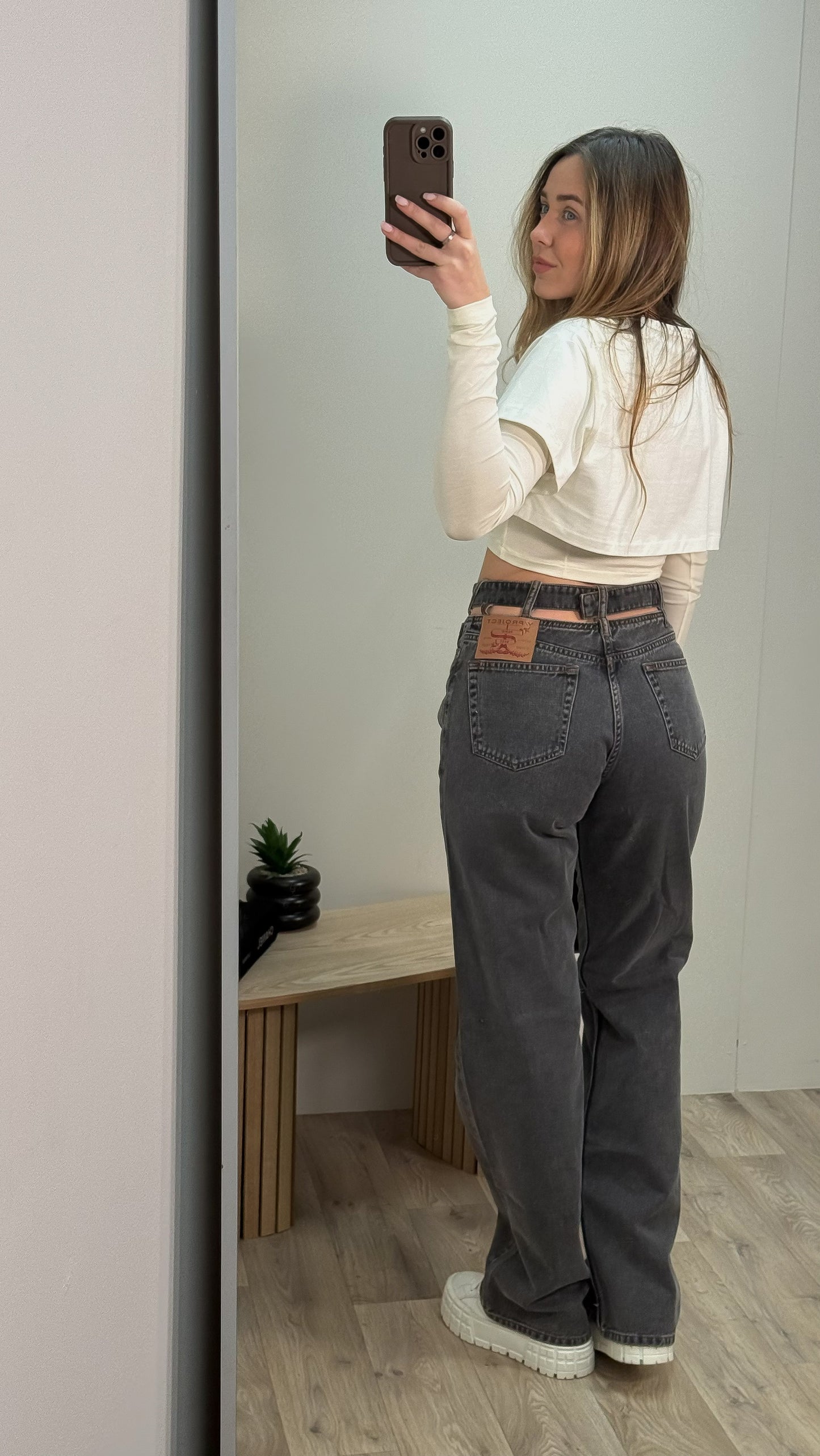 Jacquemus Cream & White Cropped Long Sleeve Layered Top - Medium